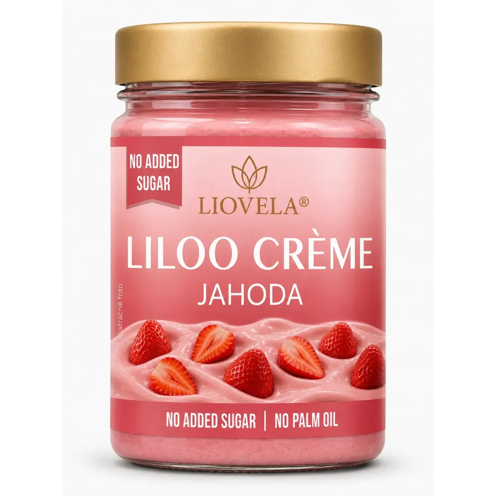 Liloo Crème Truskawka Bez Cukru | Krem Truskawkowy LIOVELA