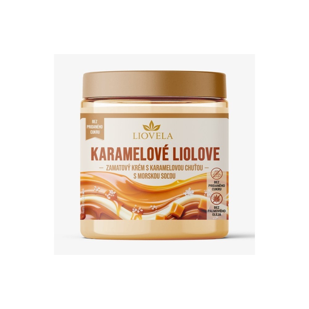 Karamelový Krém Soľ Morská Bez Cukru 300g | LIOVELA