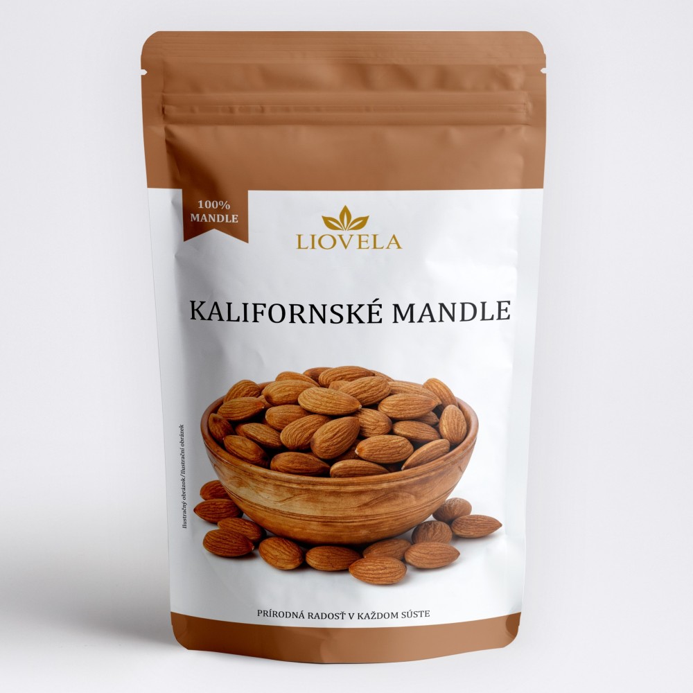 Kalifornské Mandle – Prémiová Kvalita 100% Prírodné | Liovela