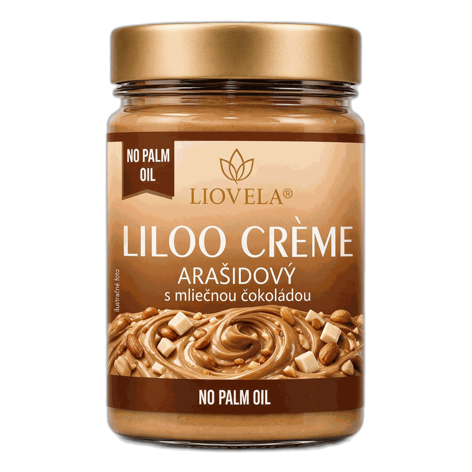 Liloo Crème Arašidový s mliečnou čokoládou - pohár