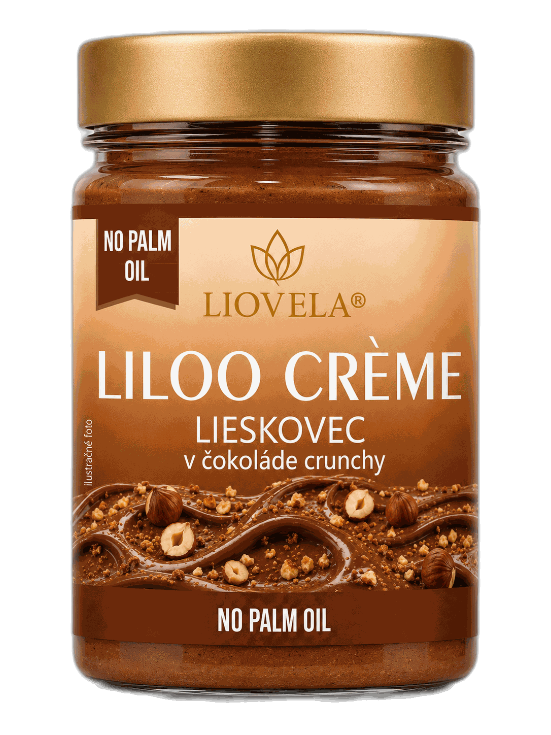 Liloo Crème Lieskovec v čokoláde crunchy - pohár
