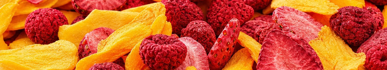 Mix Jahoda-Malina-Mango Liofilizovaný - farebné plátky ovocia